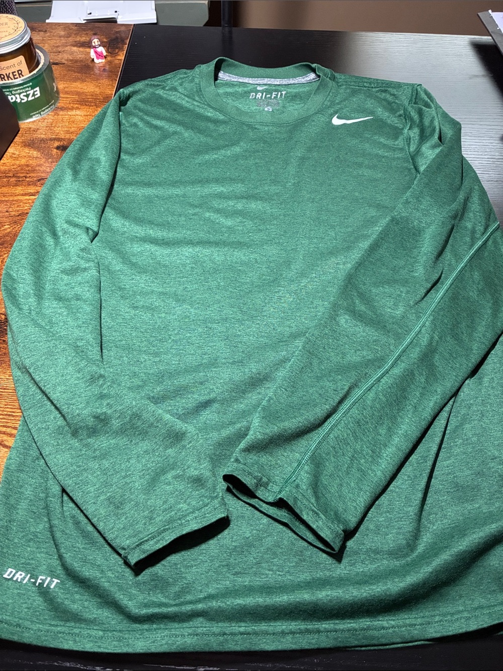 Nike Men's Dri-FIT Long Sleeve Shirt - Forest Green